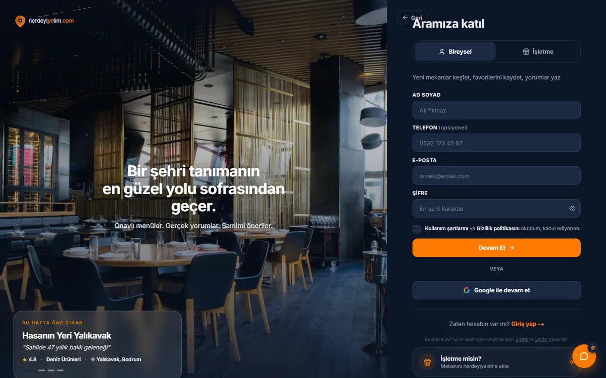 Üye ol: favoriler, yorumlar, rozetler