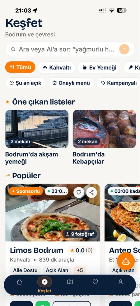 Uygulama — Keşfet