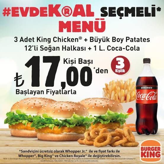 burger king bodrum mugla menu ne yenir ne icilir